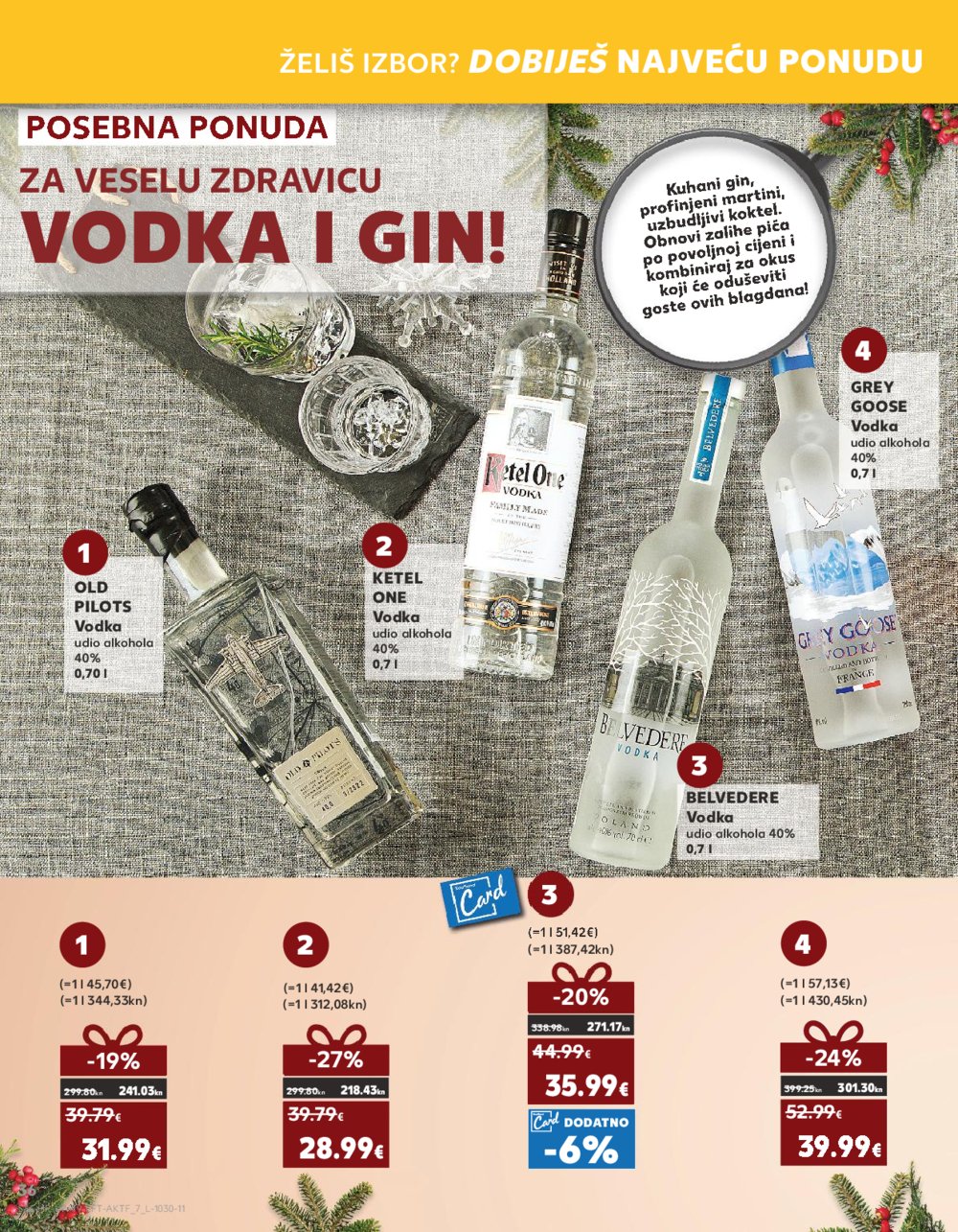 Kaufland katalog Prehrana 06.12.-12.12.2023. Vodice