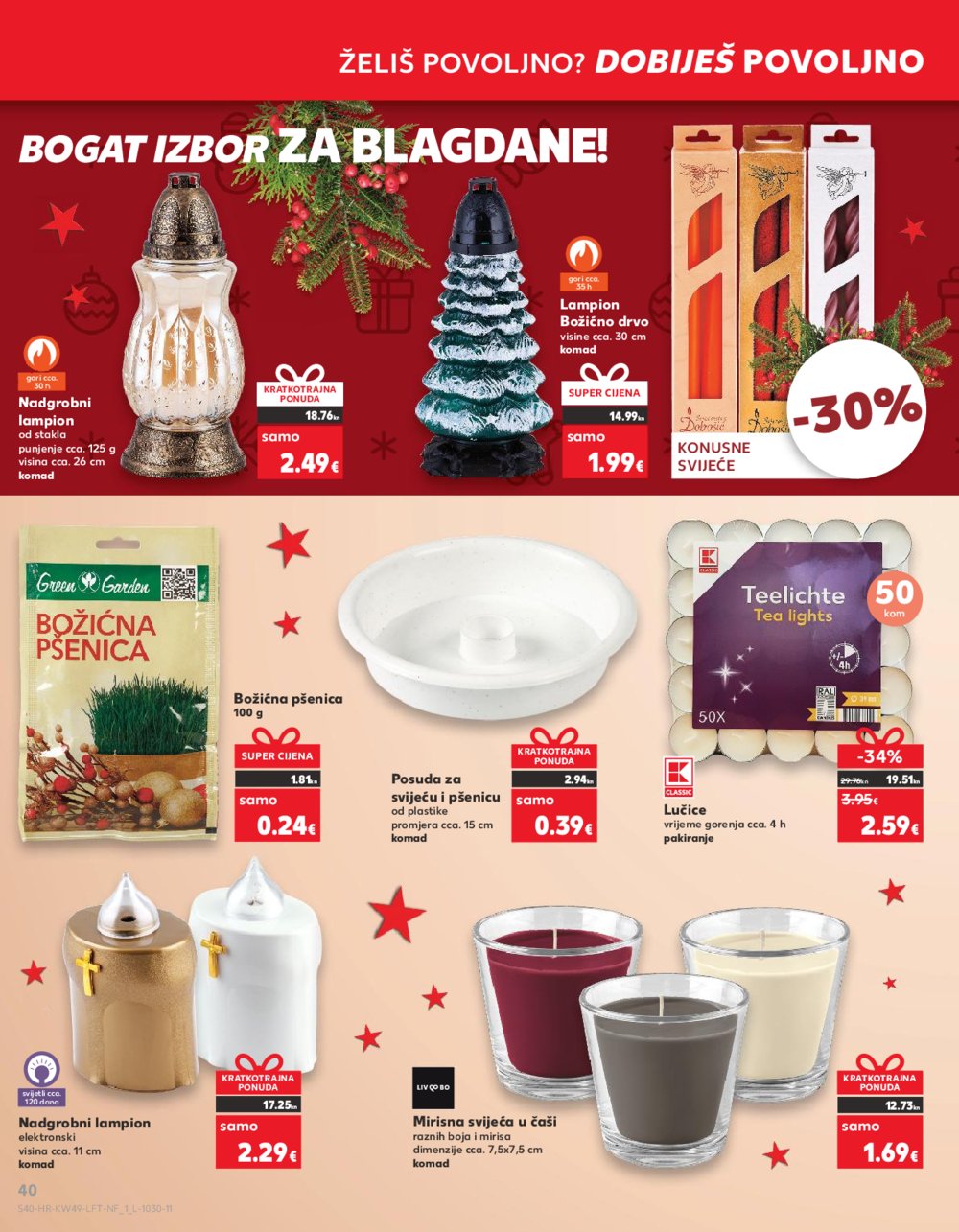 Kaufland katalog Prehrana 06.12.-12.12.2023. Vodice