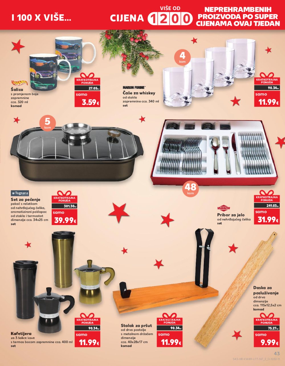 Kaufland katalog Prehrana 06.12.-12.12.2023. Vodice