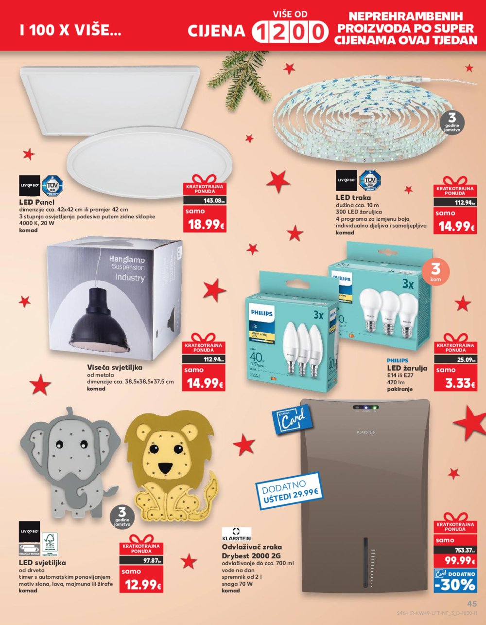 Kaufland katalog Prehrana 06.12.-12.12.2023. Vodice