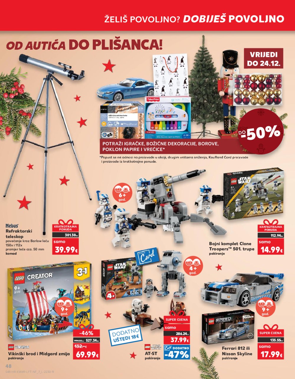 Kaufland katalog Prehrana 06.12.-12.12.2023. Vodice