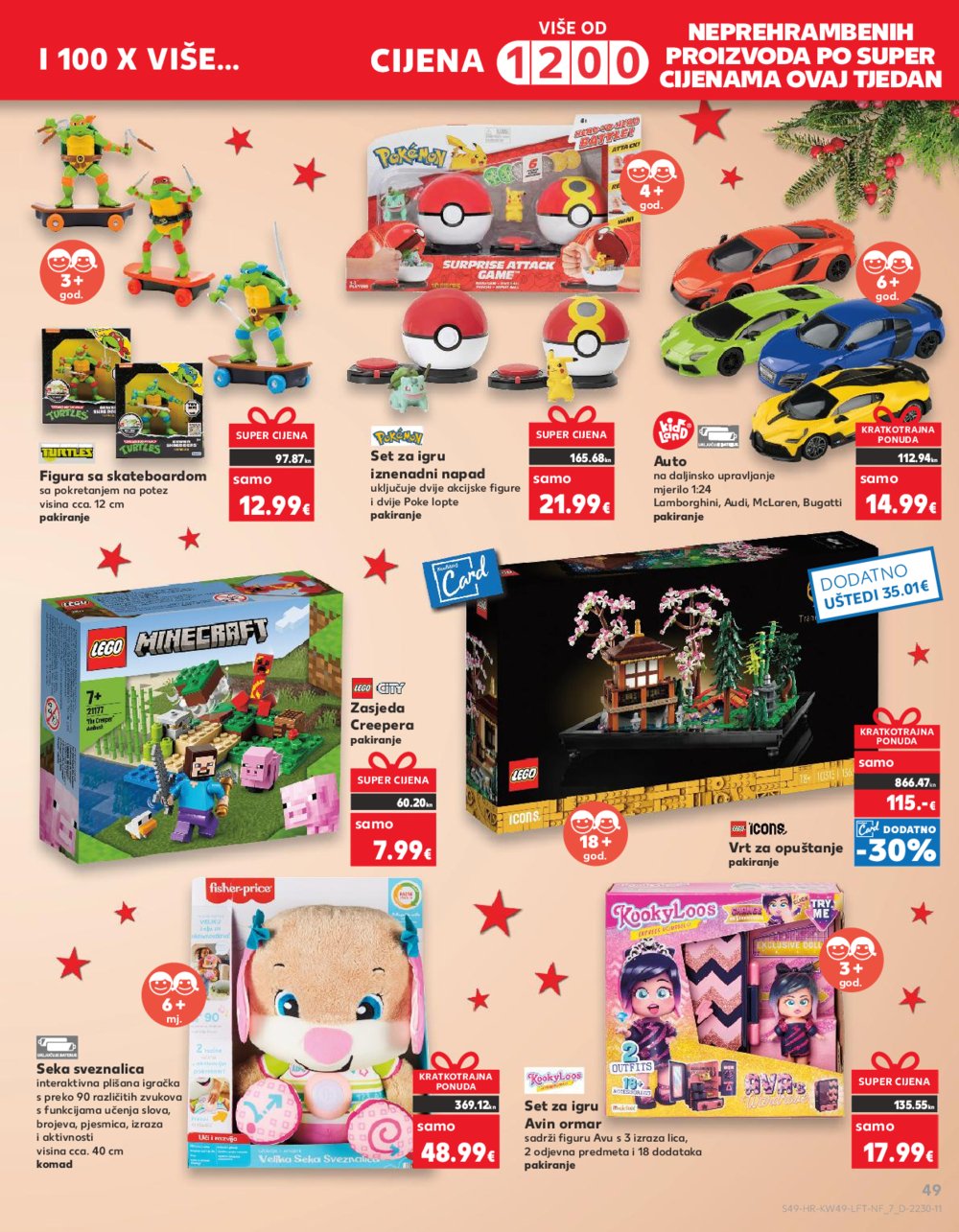 Kaufland katalog Prehrana 06.12.-12.12.2023. Vodice