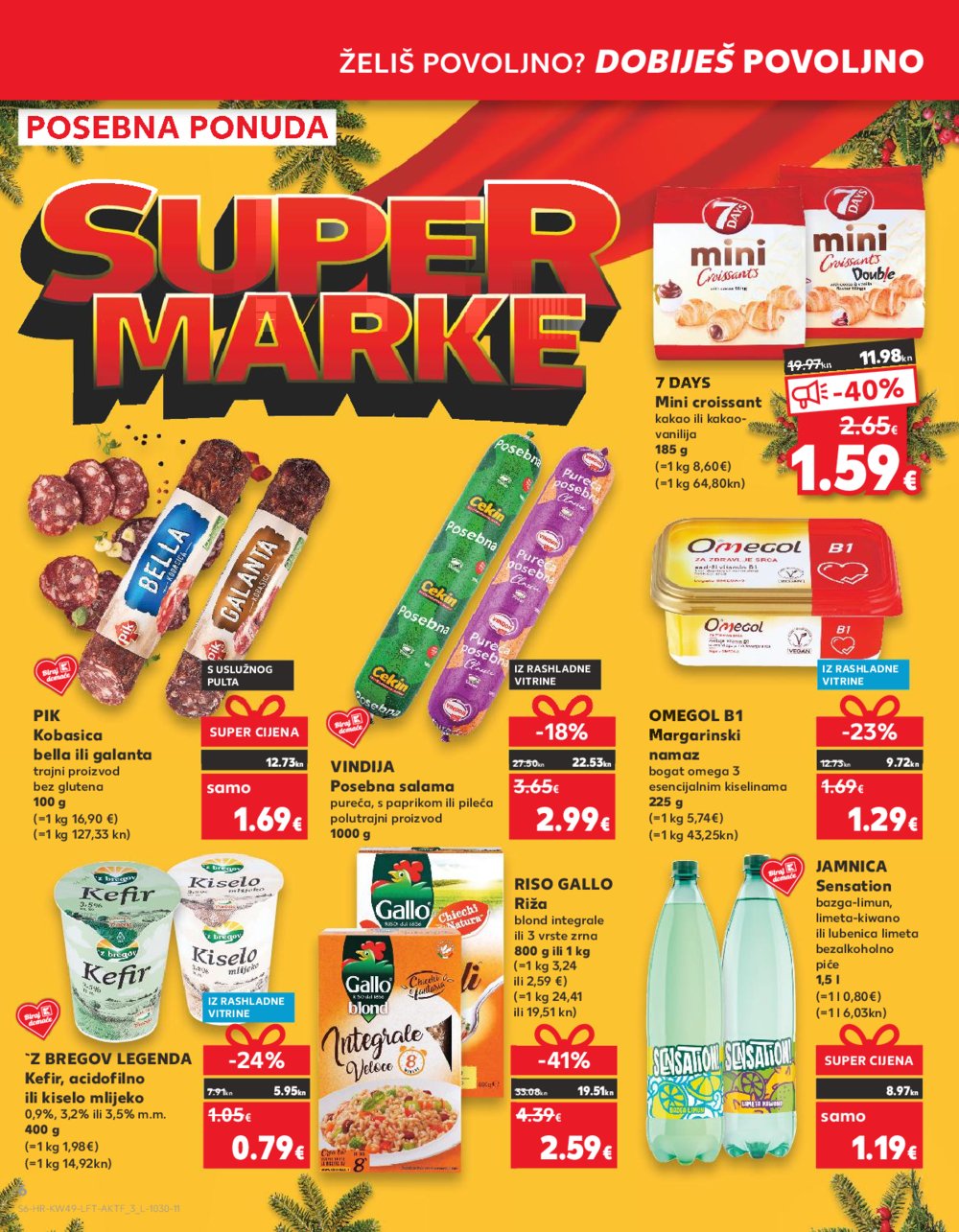 Kaufland katalog Prehrana 06.12.-12.12.2023. Vodice