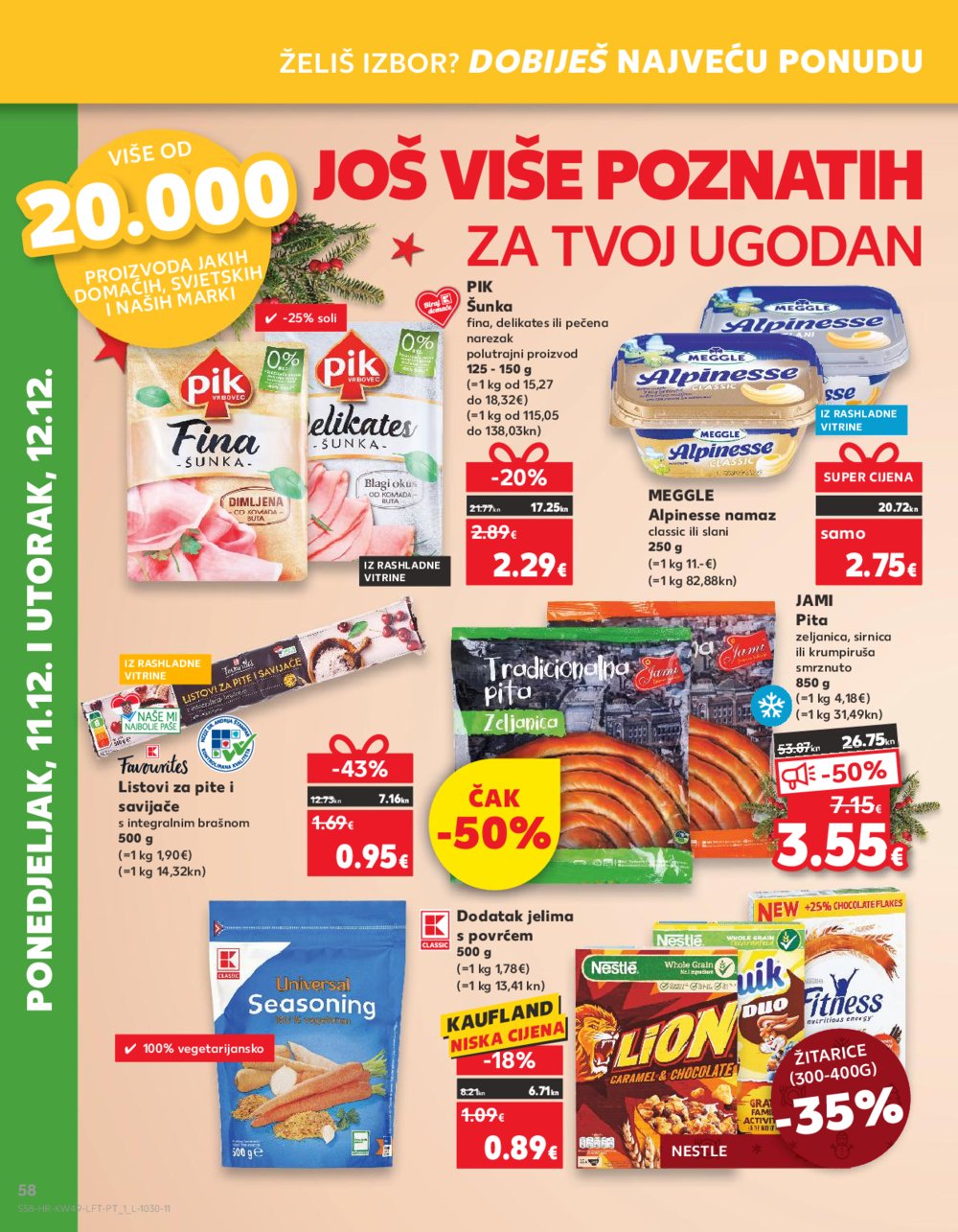 Kaufland katalog Prehrana 06.12.-12.12.2023. Vodice