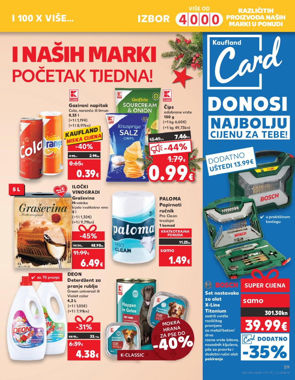 Kaufland katalog Prehrana 06.12.-12.12.2023. Vodice