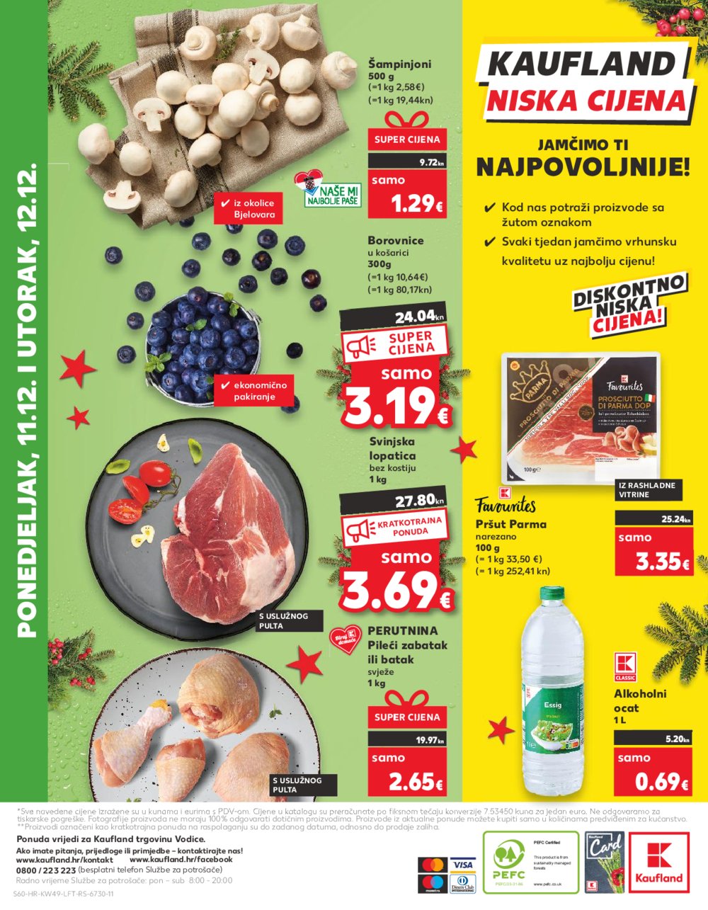 Kaufland katalog Prehrana 06.12.-12.12.2023. Vodice
