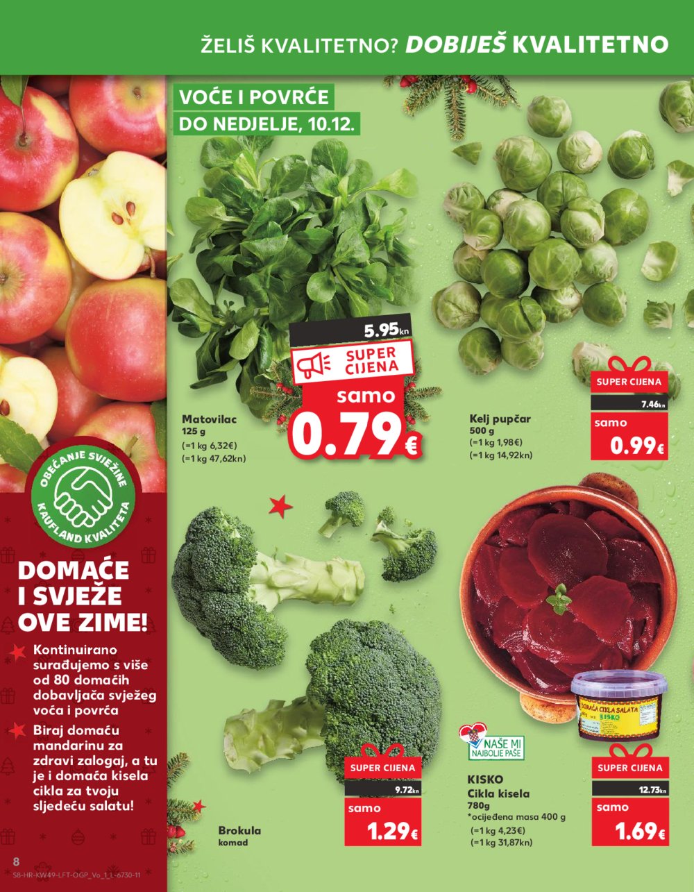 Kaufland katalog Prehrana 06.12.-12.12.2023. Vodice
