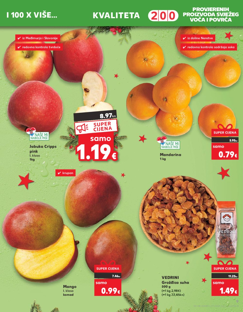 Kaufland katalog Prehrana 06.12.-12.12.2023. Vodice