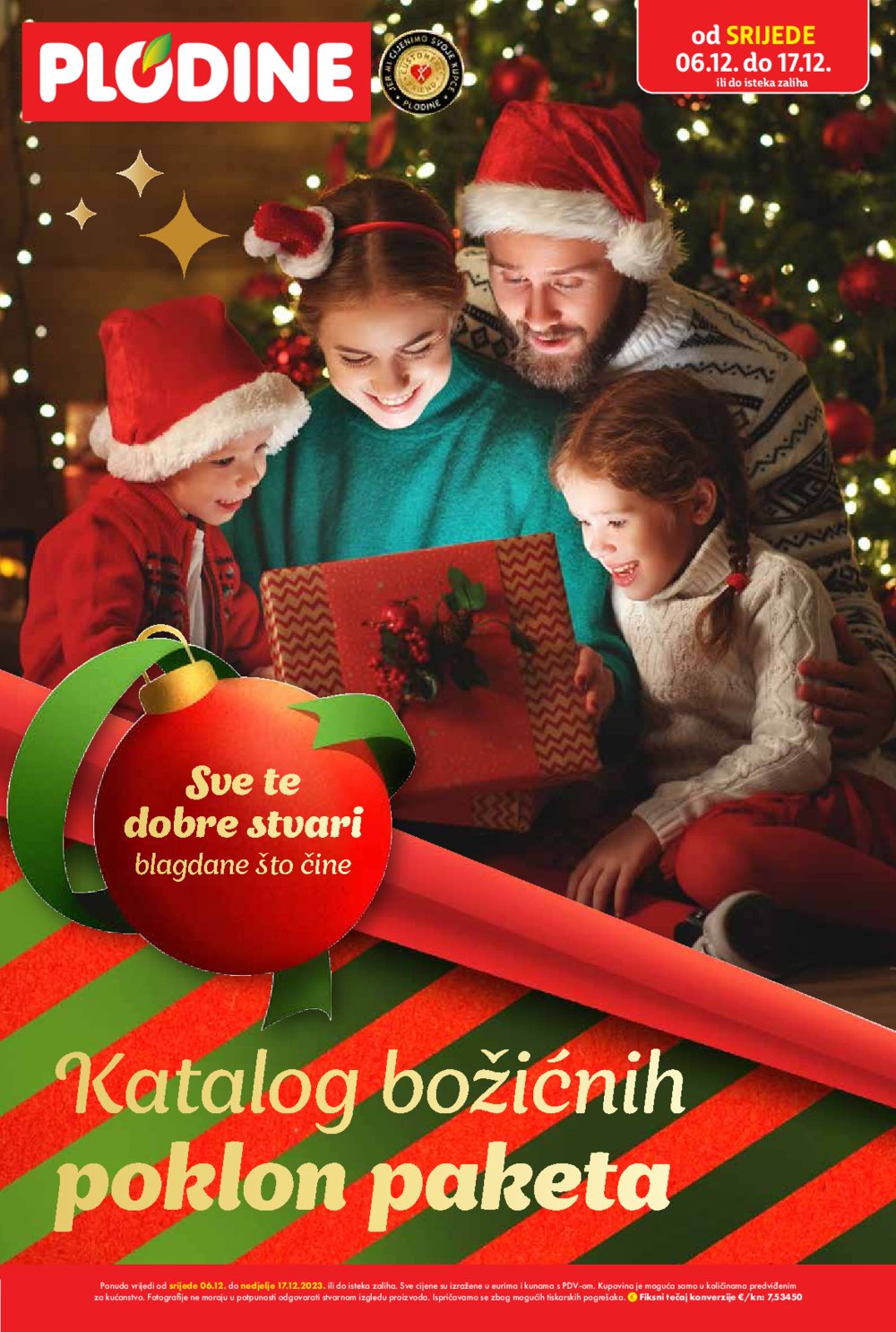 Plodine katalog Božićnih poklon paketa 06.12.-17.12.2023.