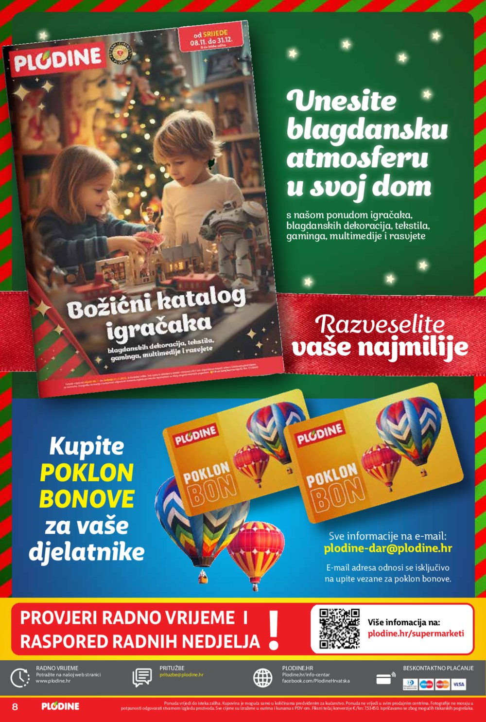 Plodine katalog Božićnih poklon paketa 06.12.-17.12.2023.