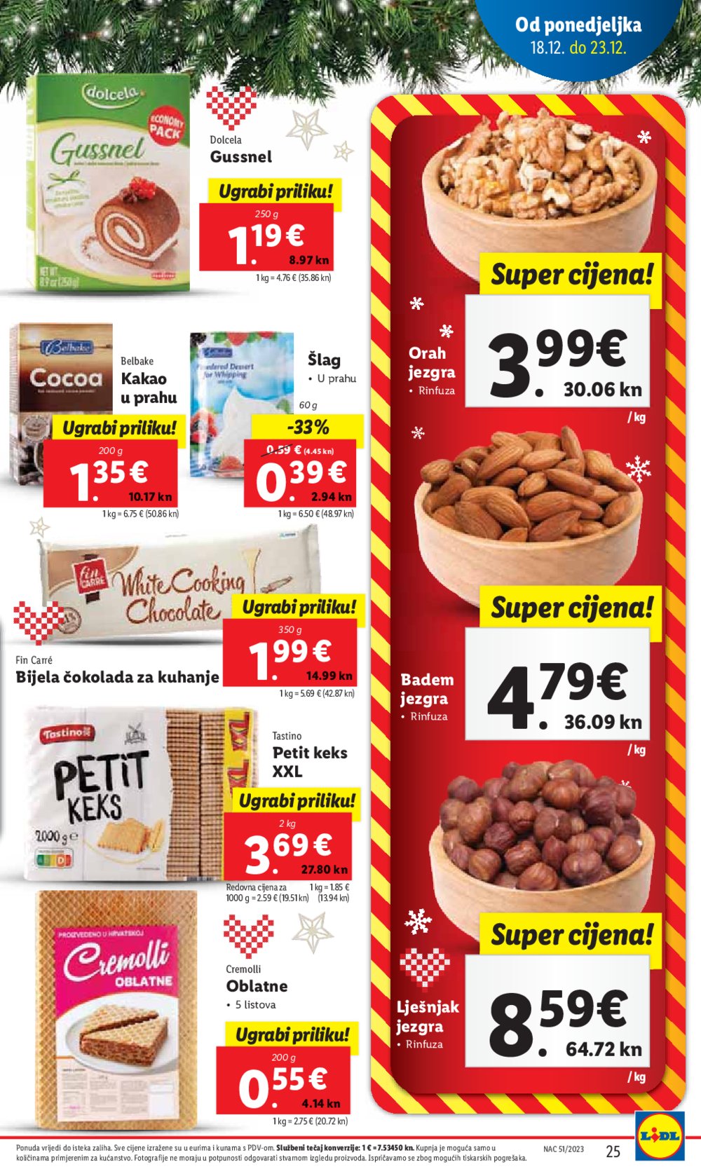 Lidl katalog Super ponuda od ponedjeljka 18.12.-23.12.2023.