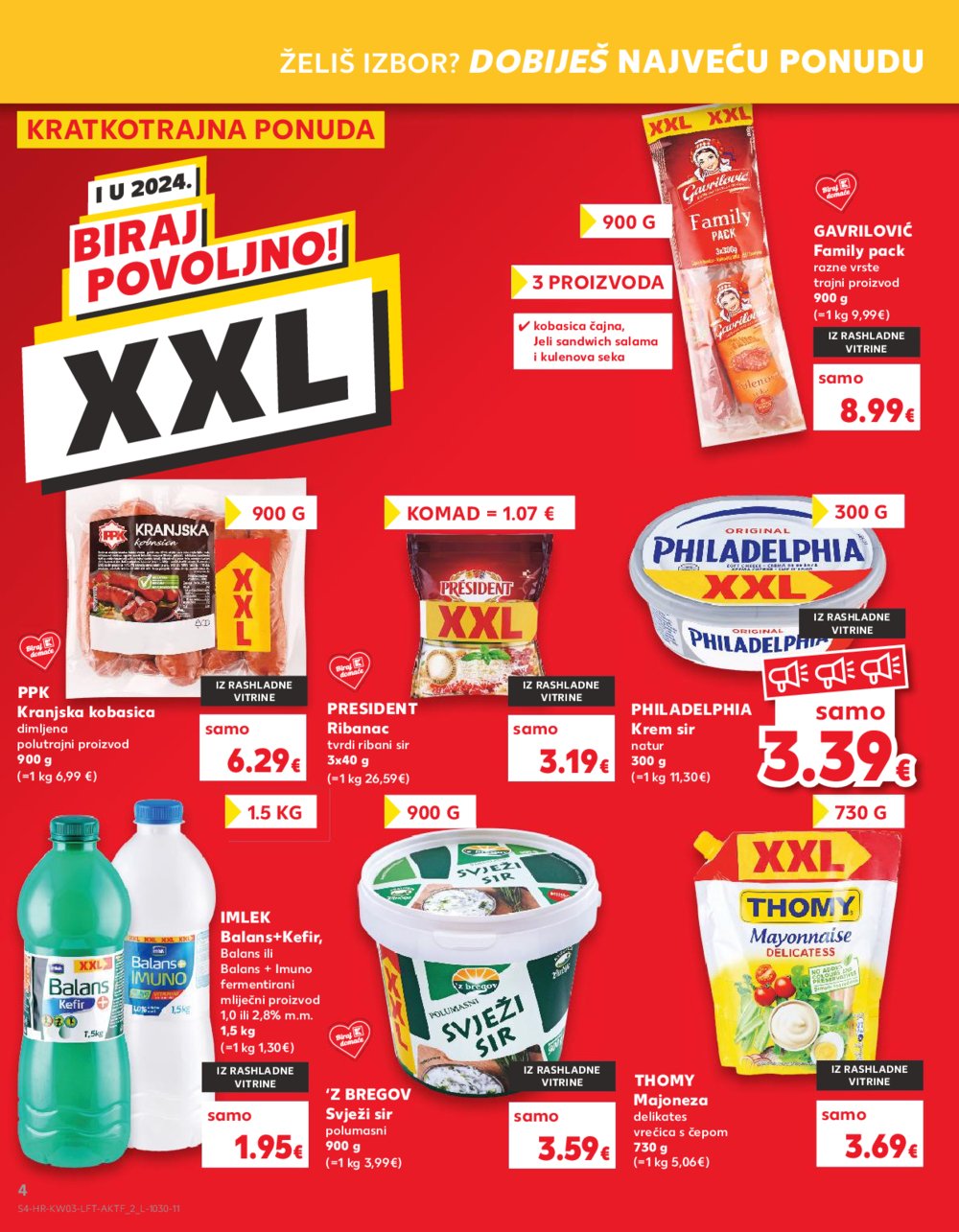 Kaufland katalog Akcija 17.01.-23.01.2024. Zagreb Ravnice, Barutanski jarak, Studentski grad, Peščenica