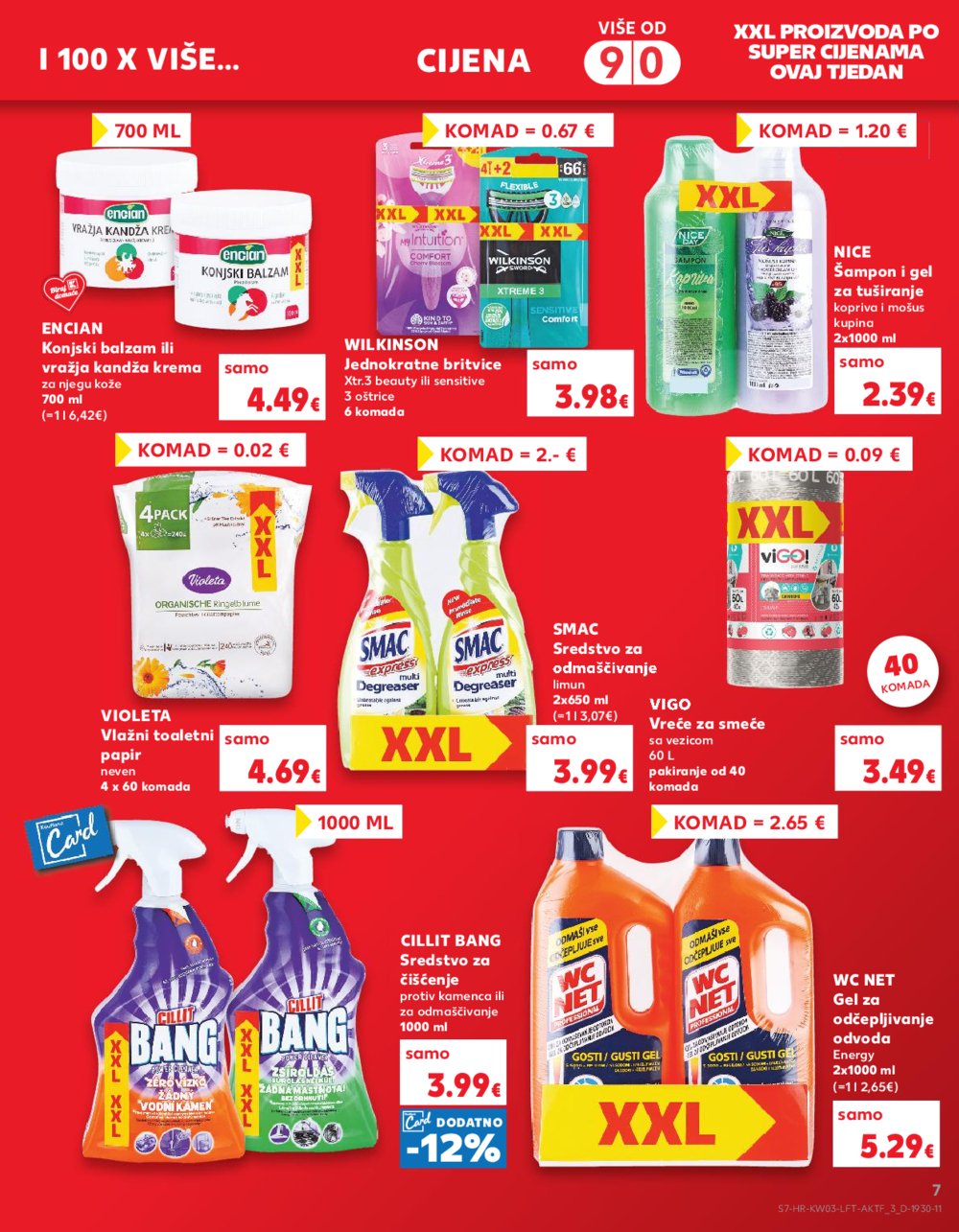 Kaufland katalog Akcija 17.01.-23.01.2024. Zagreb Ravnice, Barutanski jarak, Studentski grad, Peščenica