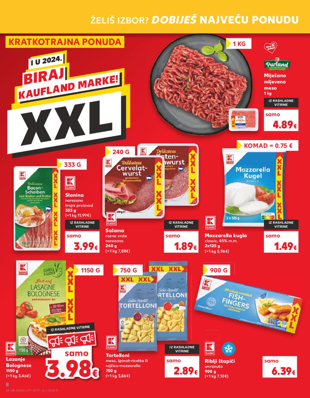 Kaufland katalog Akcija 17.01.-23.01.2024. Zagreb Ravnice, Barutanski jarak, Studentski grad, Peščenica