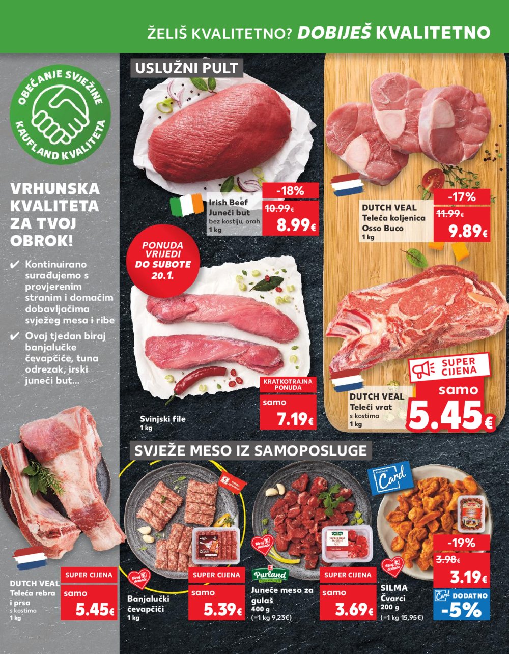 Kaufland katalog Akcija 17.01.-23.01.2024. Zagreb Ravnice, Barutanski jarak, Studentski grad, Peščenica