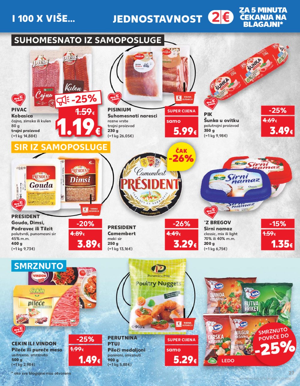 Kaufland katalog Akcija 17.01.-23.01.2024. Zagreb Ravnice, Barutanski jarak, Studentski grad, Peščenica