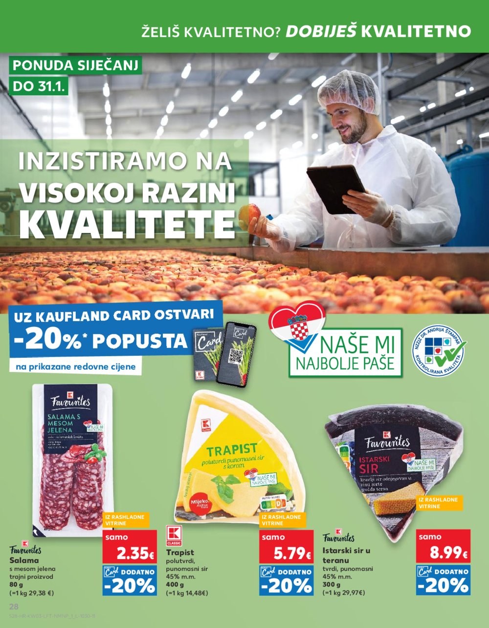 Kaufland katalog Akcija 17.01.-23.01.2024. Zagreb Ravnice, Barutanski jarak, Studentski grad, Peščenica