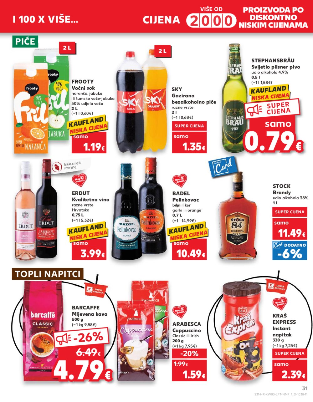 Kaufland katalog Akcija 17.01.-23.01.2024. Zagreb Ravnice, Barutanski jarak, Studentski grad, Peščenica
