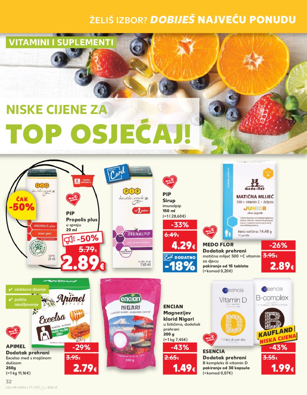 Kaufland katalog Akcija 17.01.-23.01.2024. Zagreb Ravnice, Barutanski jarak, Studentski grad, Peščenica