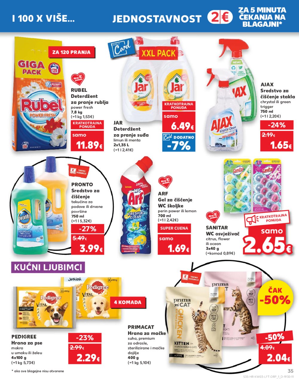 Kaufland katalog Akcija 17.01.-23.01.2024. Zagreb Ravnice, Barutanski jarak, Studentski grad, Peščenica
