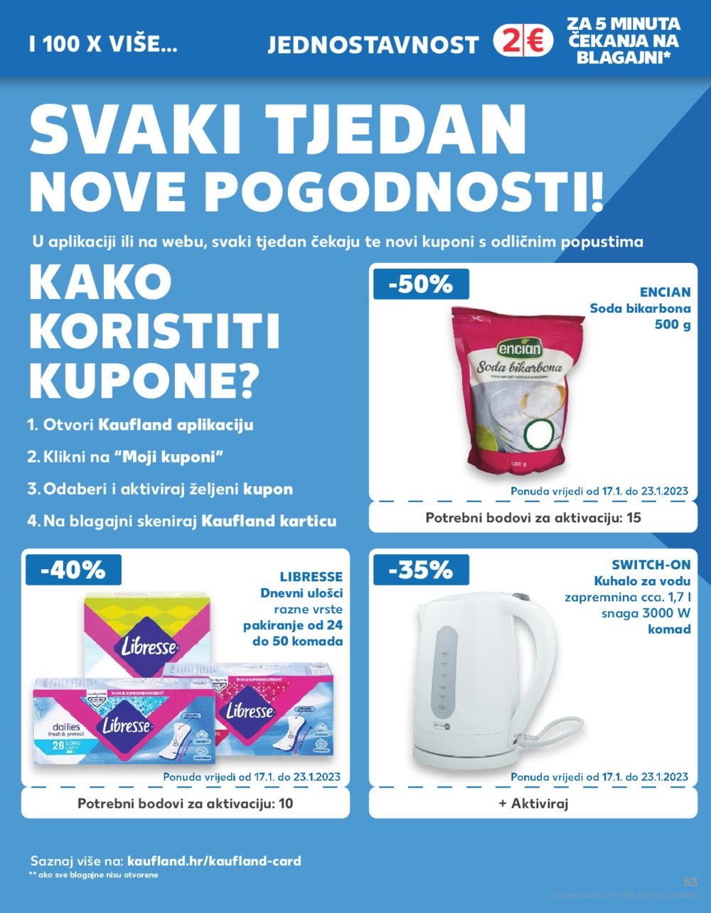 Kaufland katalog Akcija 17.01.-23.01.2024. Zagreb Ravnice, Barutanski jarak, Studentski grad, Peščenica