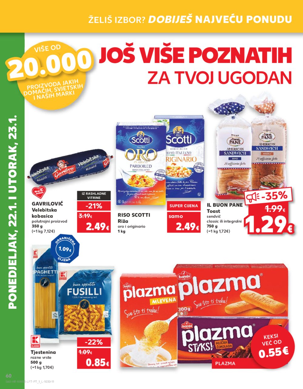Kaufland katalog Akcija 17.01.-23.01.2024. Zagreb Ravnice, Barutanski jarak, Studentski grad, Peščenica