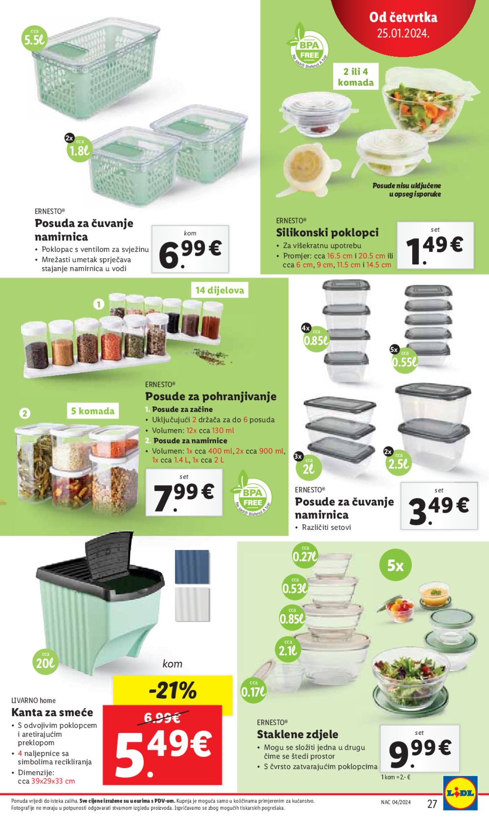 Lidl katalog super ponuda od četvrtka 25.01.-27.01.2024.