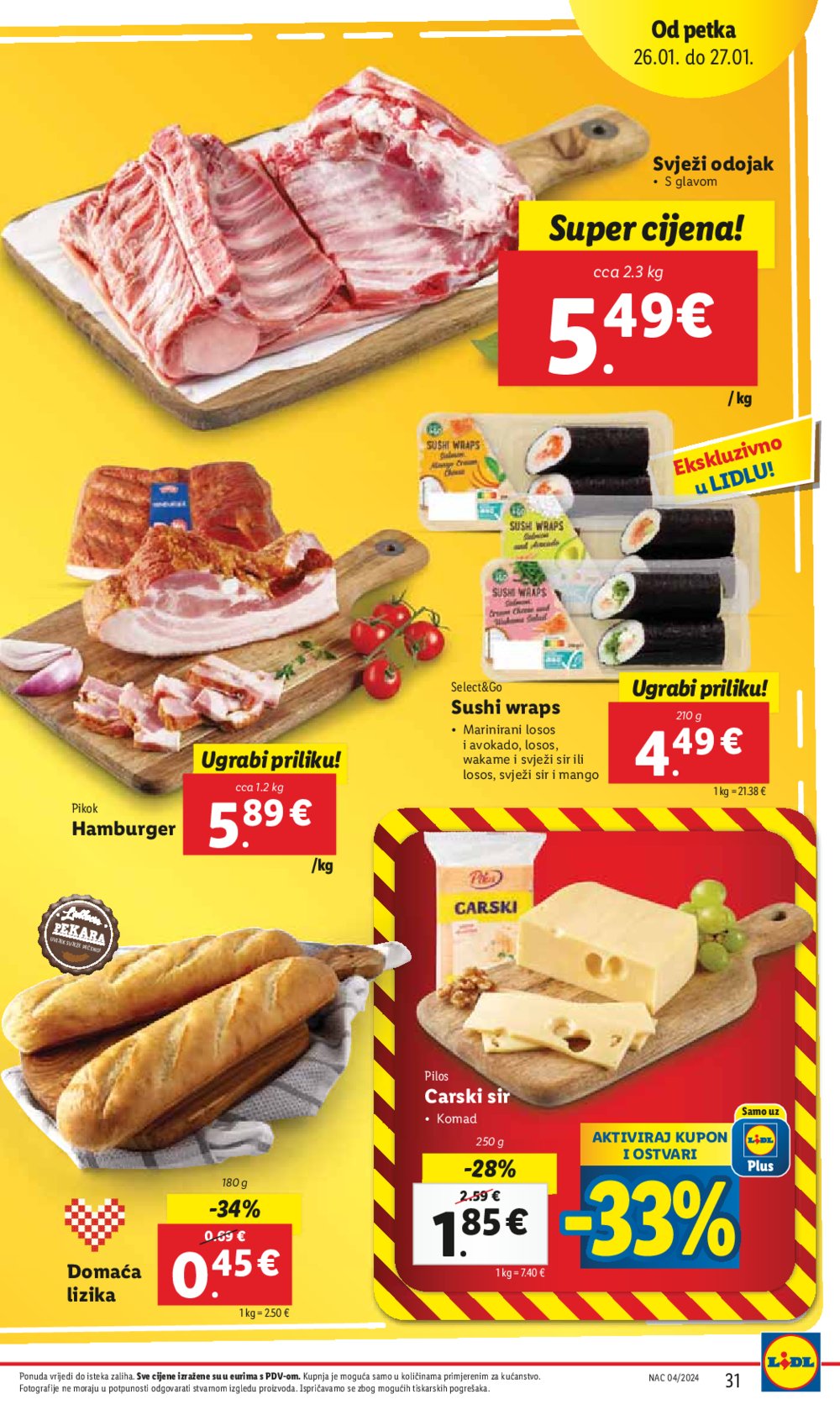 Lidl katalog super ponuda od četvrtka 25.01.-27.01.2024.