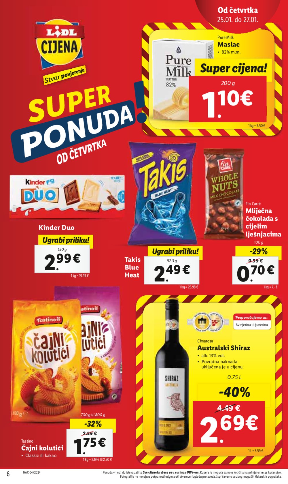 Lidl katalog super ponuda od četvrtka 25.01.-27.01.2024.