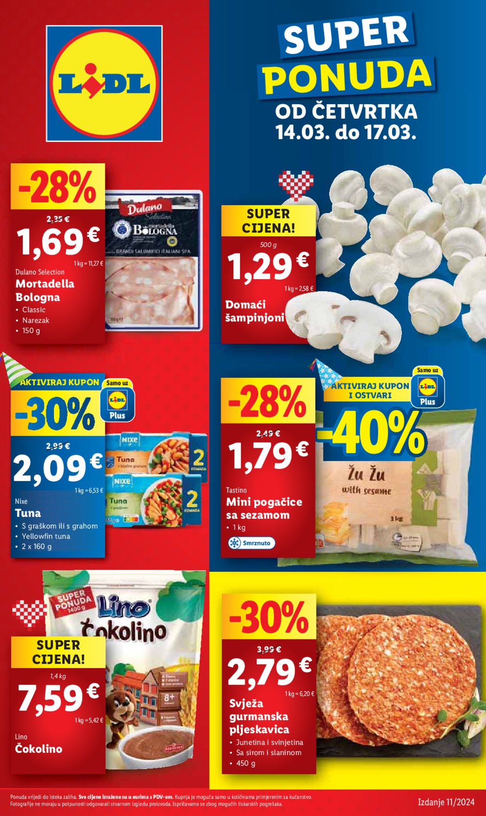 Lidl katalog Super ponuda od četvrtka 14.03.-17.03.2024.