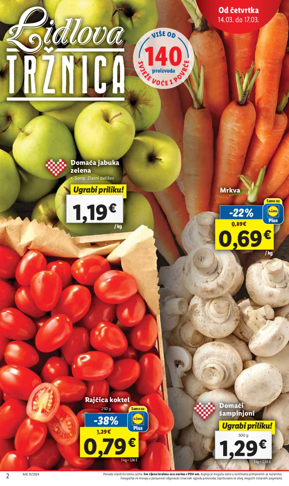 Lidl katalog Super ponuda od četvrtka 14.03.-17.03.2024.