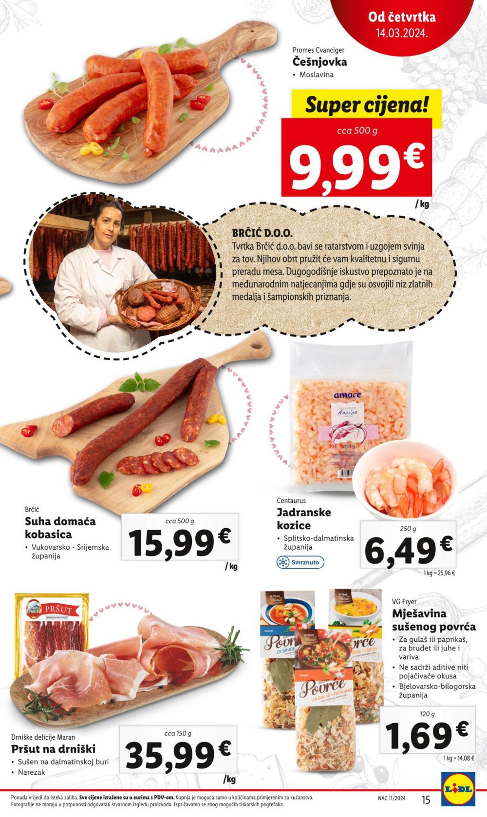 Lidl katalog Super ponuda od četvrtka 14.03.-17.03.2024.