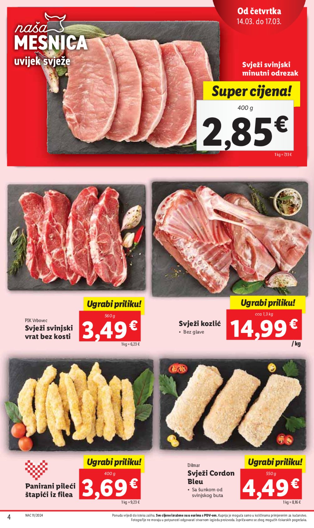 Lidl katalog Super ponuda od četvrtka 14.03.-17.03.2024.