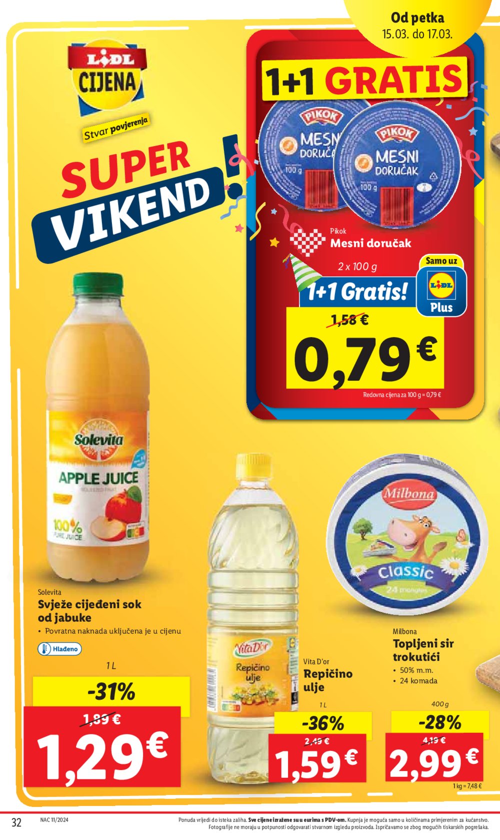 Lidl katalog Super ponuda od četvrtka 14.03.-17.03.2024.