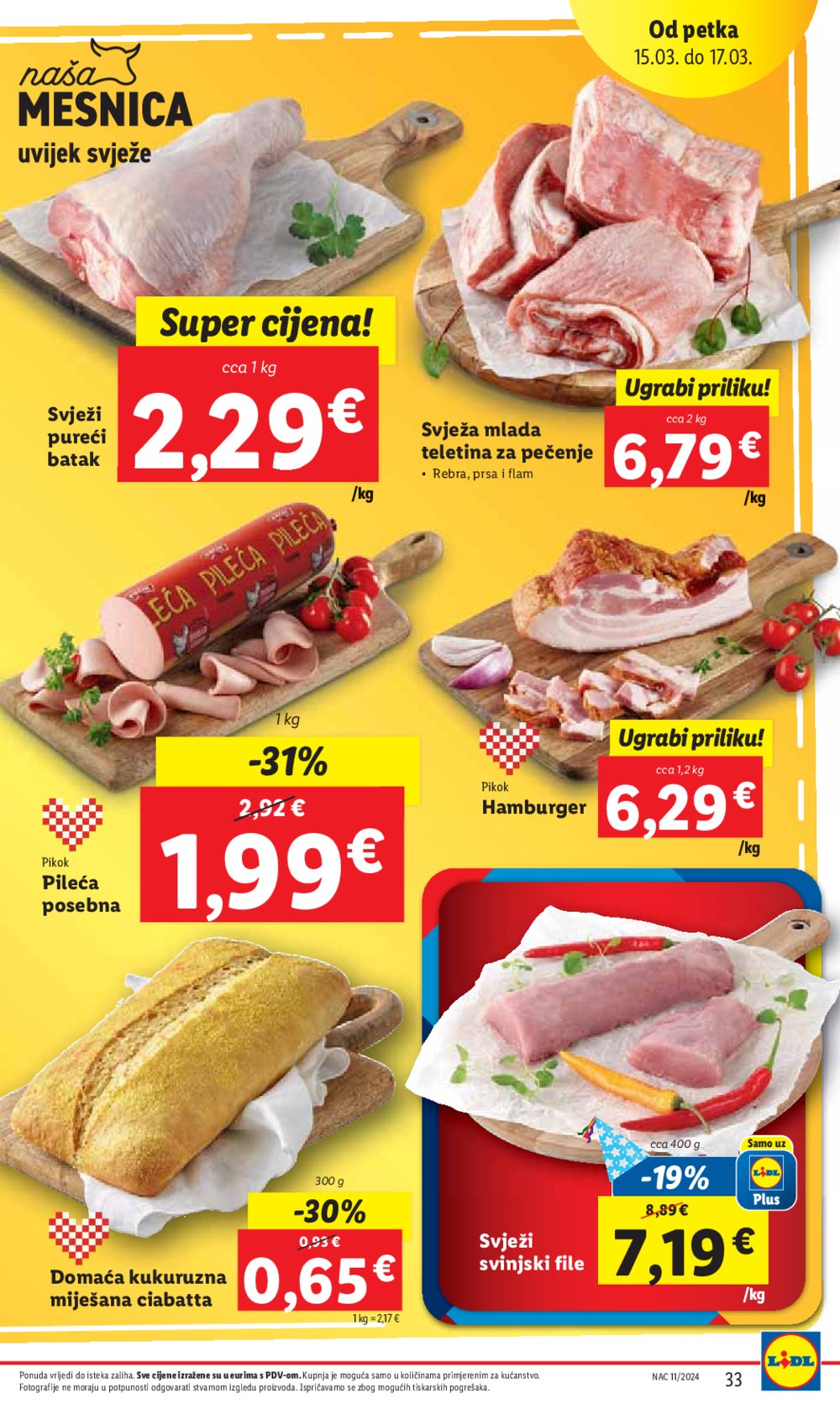 Lidl katalog Super ponuda od četvrtka 14.03.-17.03.2024.