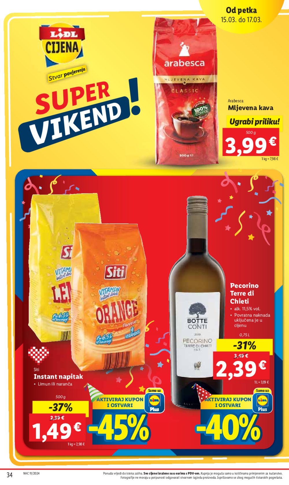 Lidl katalog Super ponuda od četvrtka 14.03.-17.03.2024.