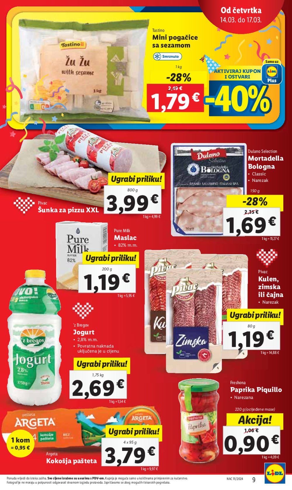 Lidl katalog Super ponuda od četvrtka 14.03.-17.03.2024.