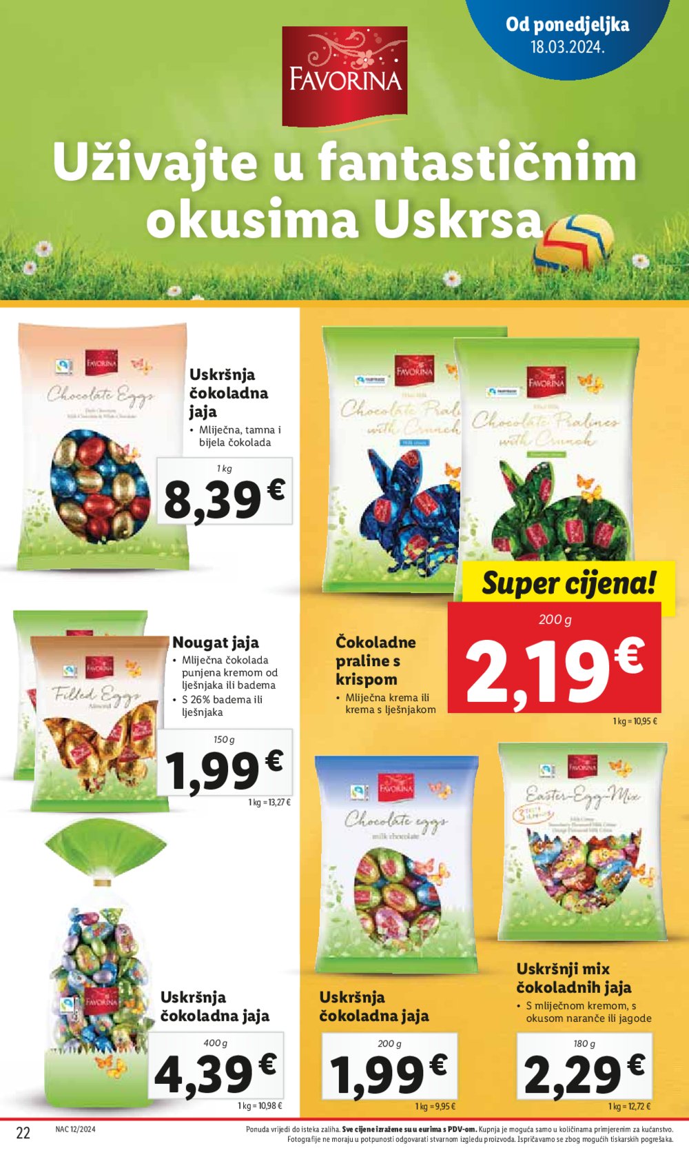Lidl katalog Super ponuda od ponedjeljka 18.03.-24.03.2024.
