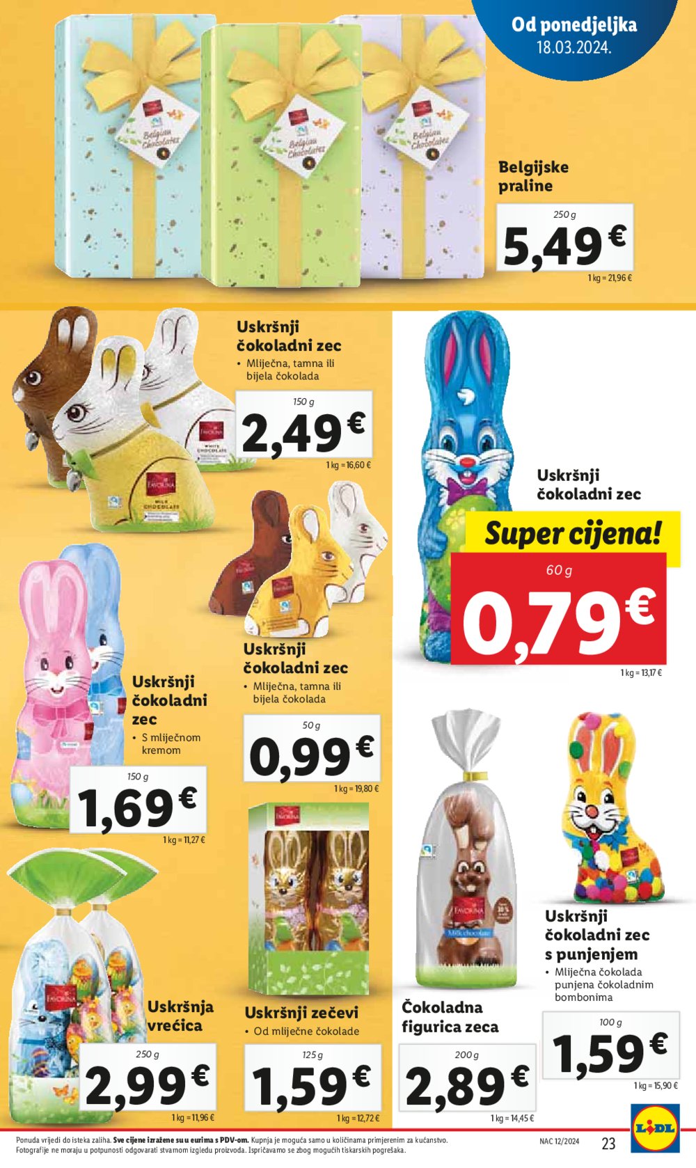Lidl katalog Super ponuda od ponedjeljka 18.03.-24.03.2024.
