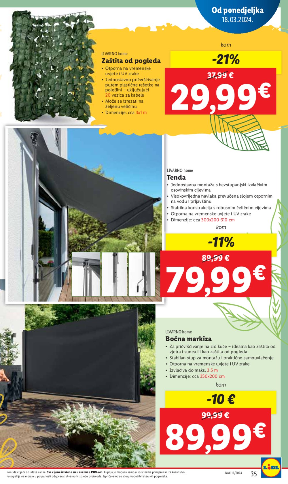 Lidl katalog Super ponuda od ponedjeljka 18.03.-24.03.2024.