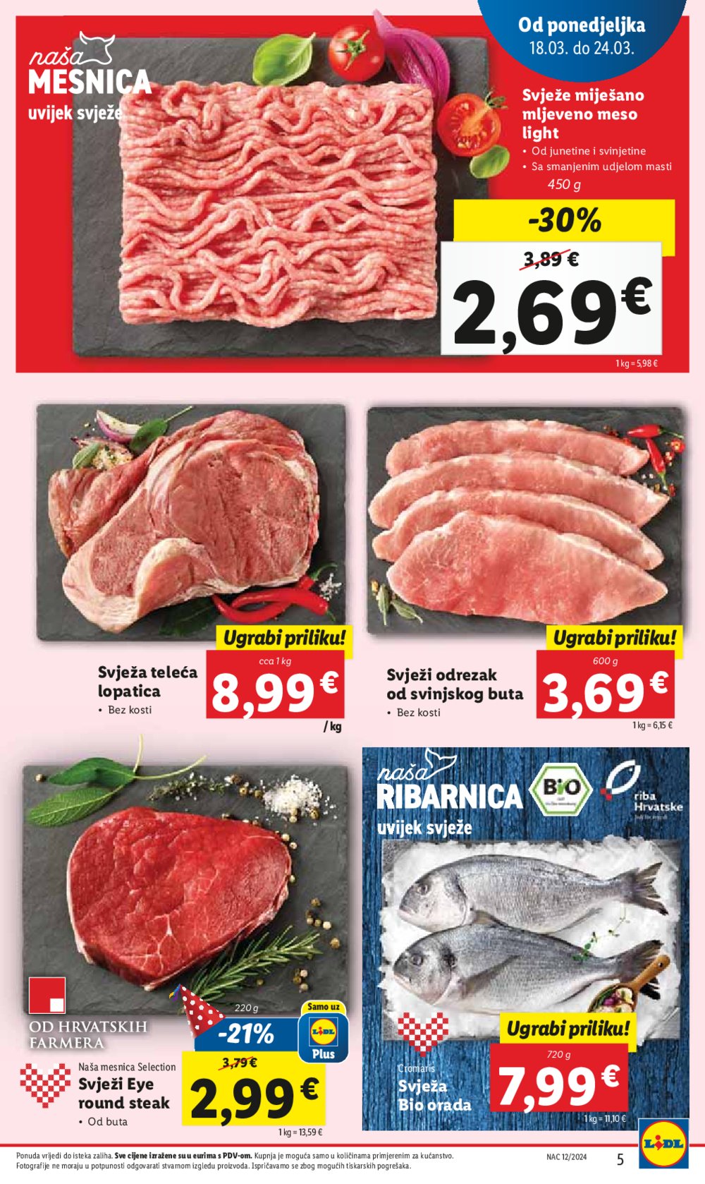 Lidl katalog Super ponuda od ponedjeljka 18.03.-24.03.2024.