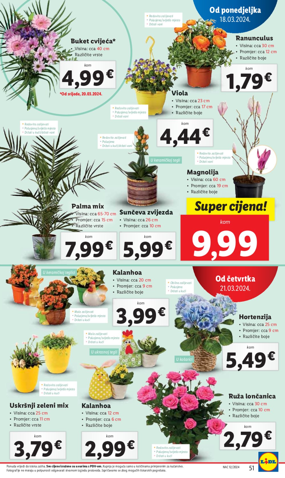 Lidl katalog Super ponuda od ponedjeljka 18.03.-24.03.2024.