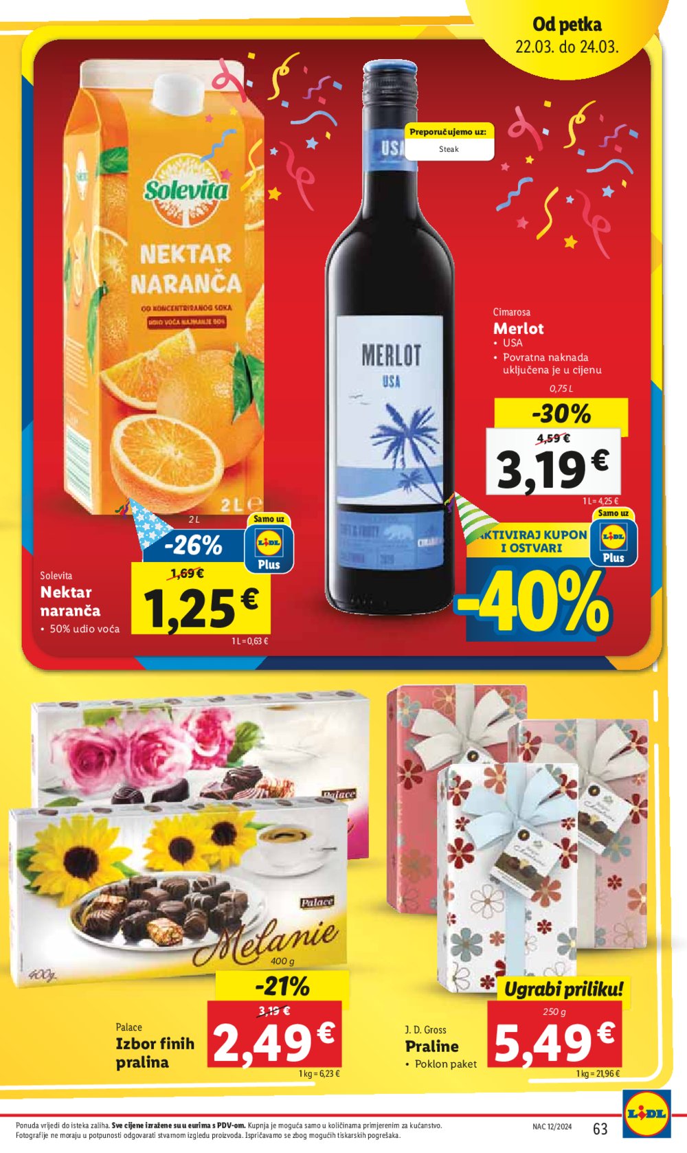 Lidl katalog Super ponuda od ponedjeljka 18.03.-24.03.2024.