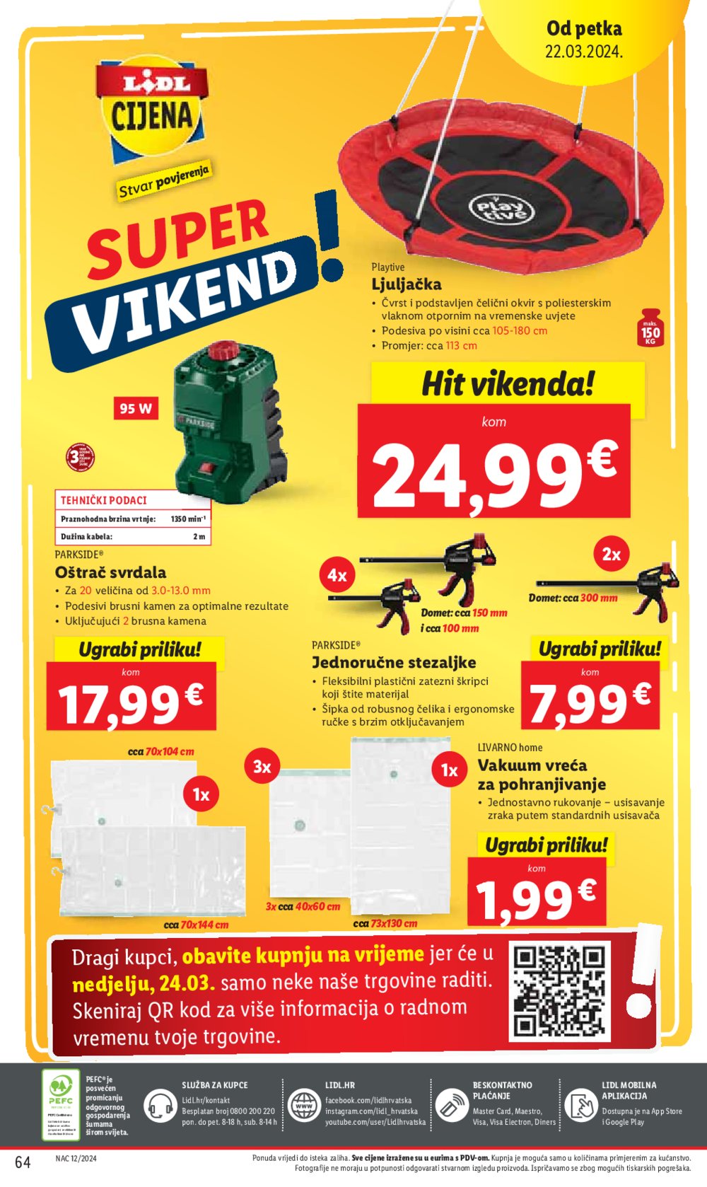Lidl katalog Super ponuda od ponedjeljka 18.03.-24.03.2024.