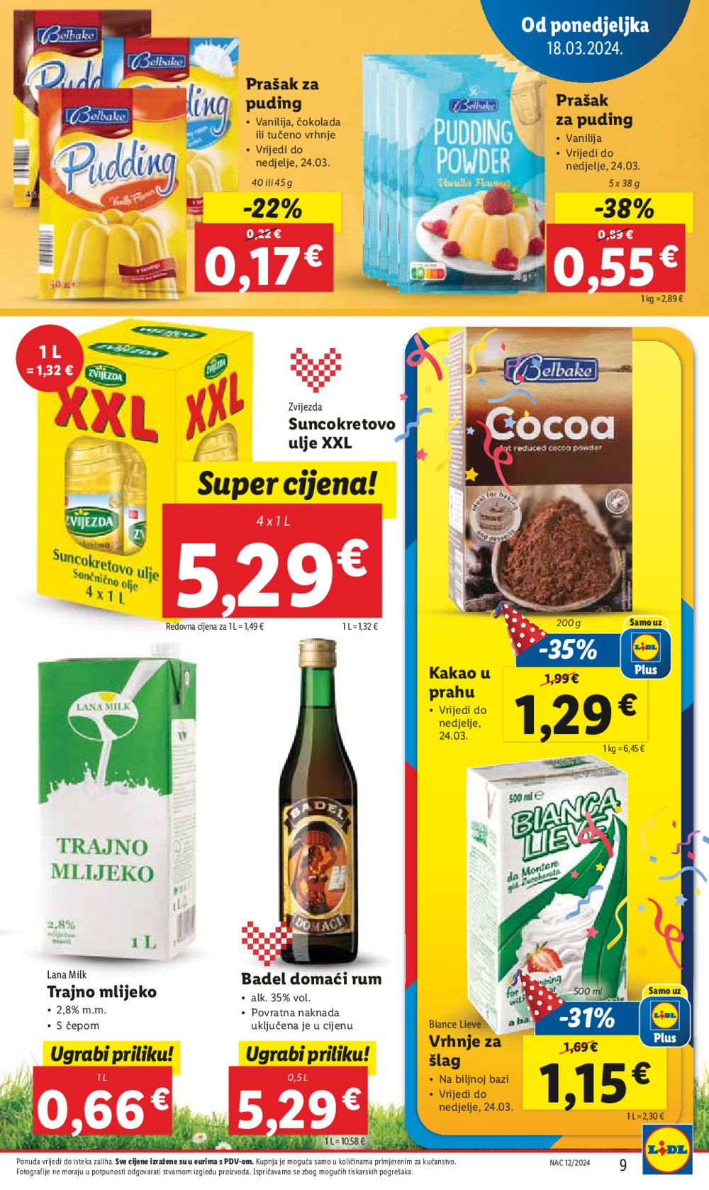 Lidl katalog Super ponuda od ponedjeljka 18.03.-24.03.2024.