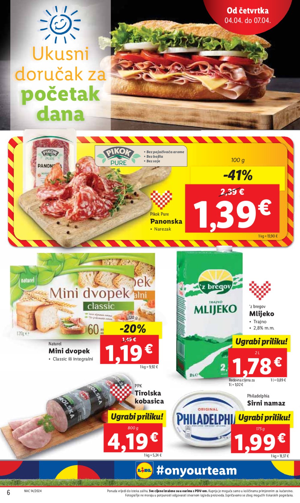 Lidl katalog Super ponuda od četvrtka 04.04.-07.04.2024.