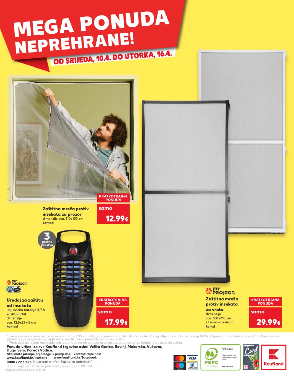 Kaufland katalog Neprehrana 10.04.-16.04.2024. Odabrane poslovnice