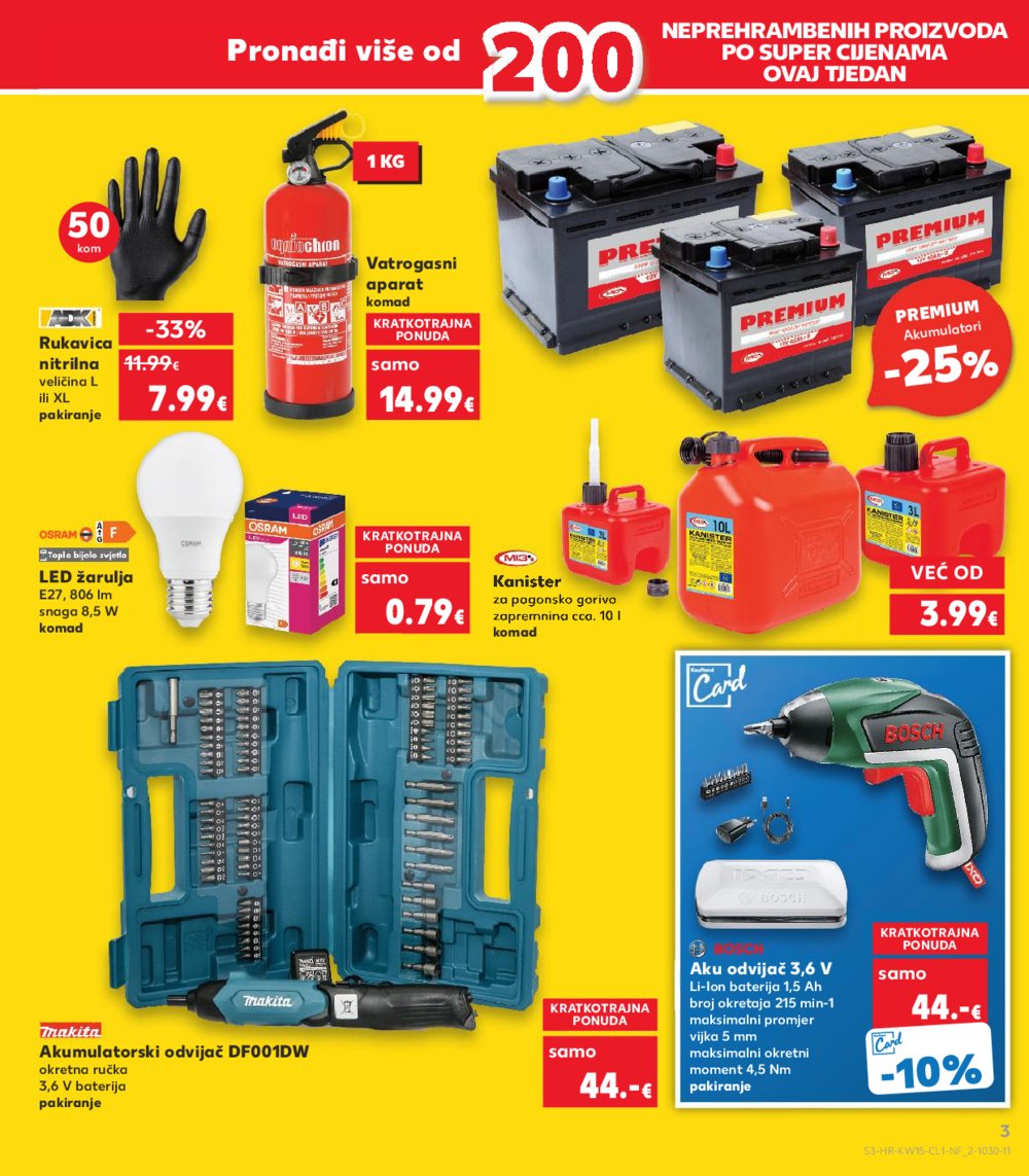 Kaufland katalog Neprehrana 10.04.-16.04.2024. Odabrane poslovnice