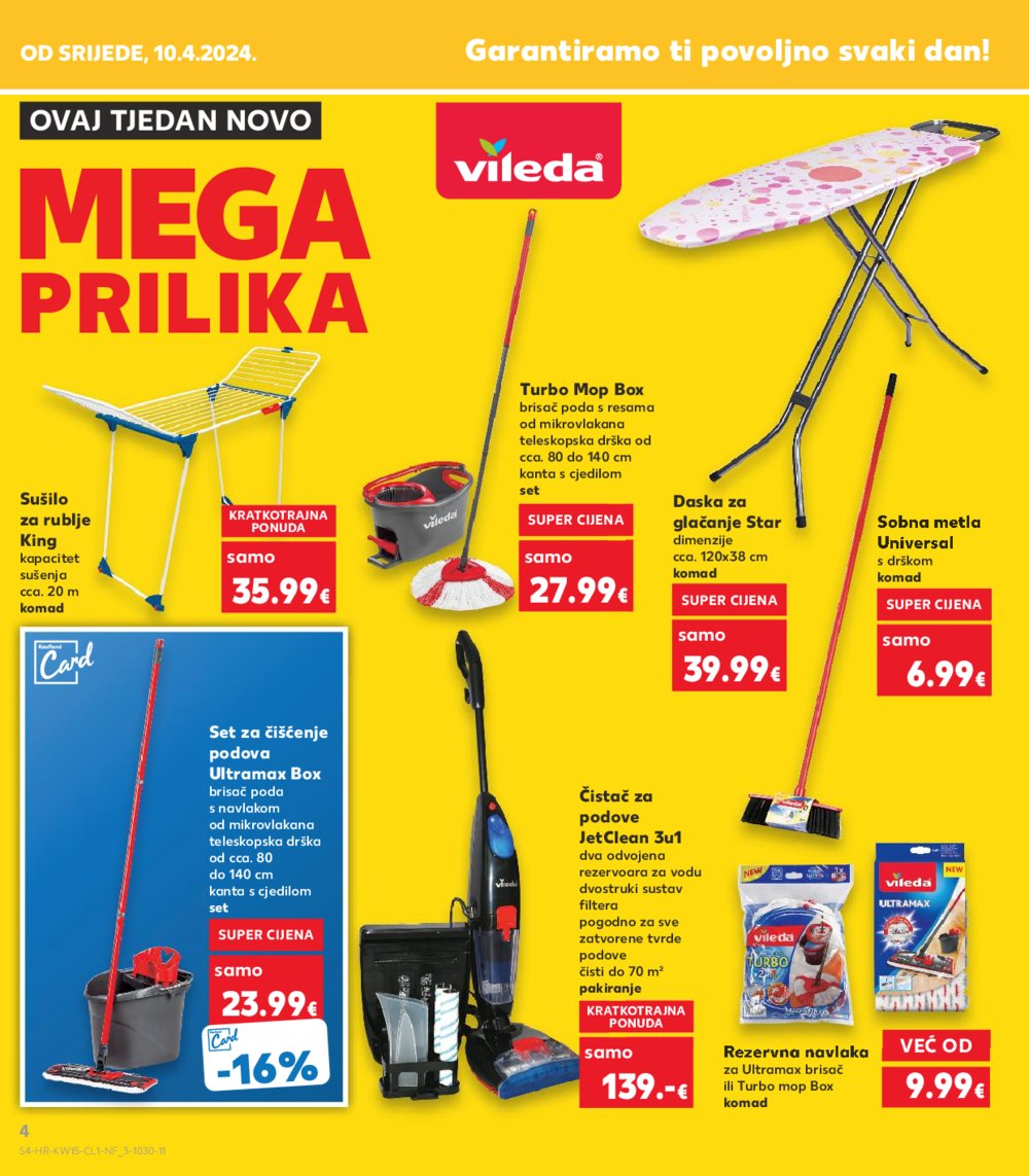 Kaufland katalog Neprehrana 10.04.-16.04.2024. Odabrane poslovnice