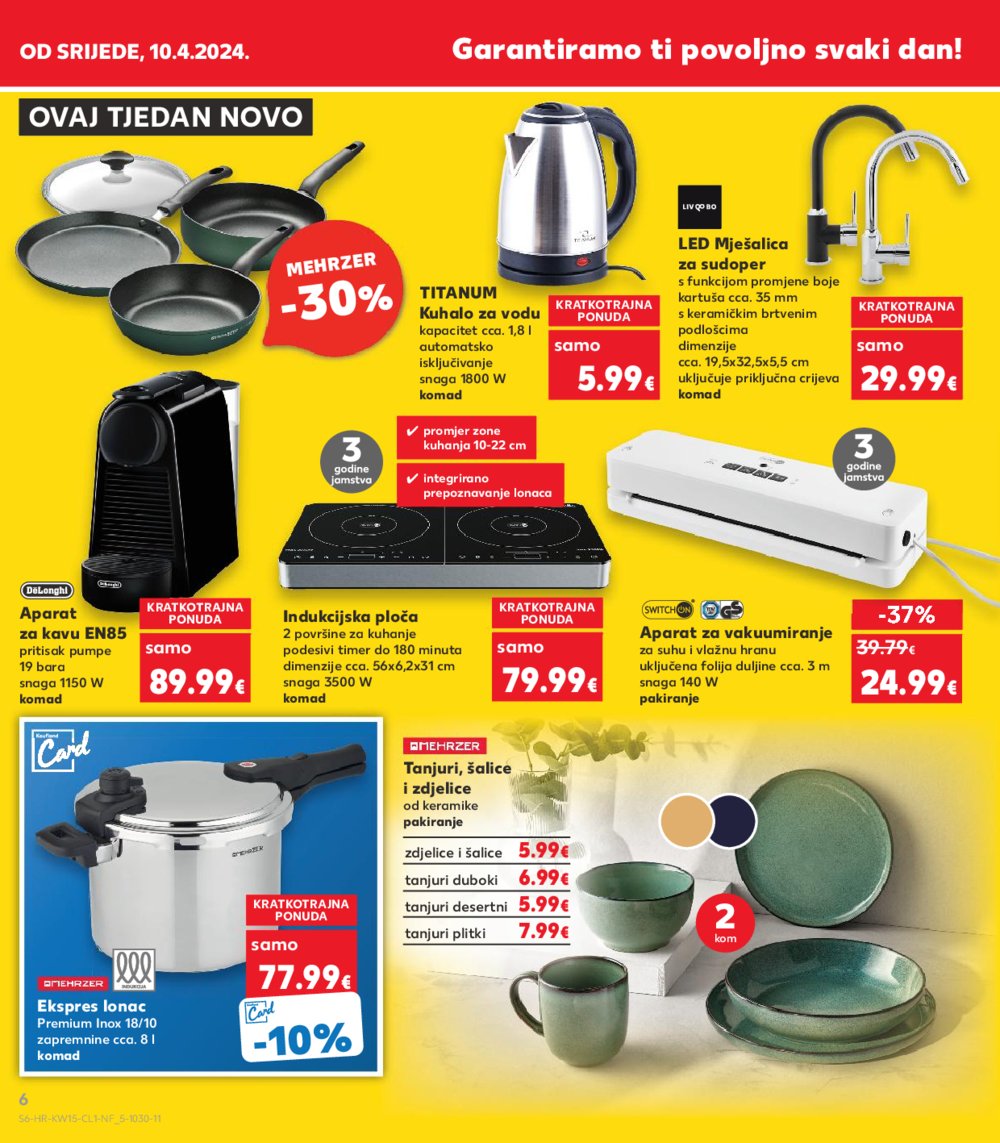Kaufland katalog Neprehrana 10.04.-16.04.2024. Odabrane poslovnice